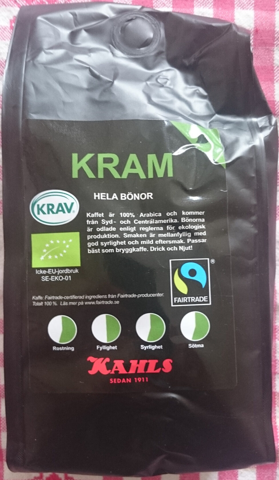 Kram Hela Bönor Kaffe - Produkt - sv