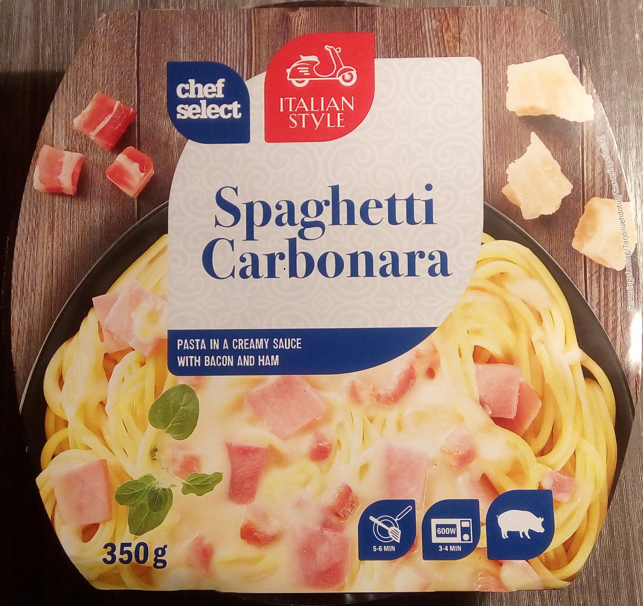 Chef Select Italian Style Spaghetti Carbonara - Produkt - sv