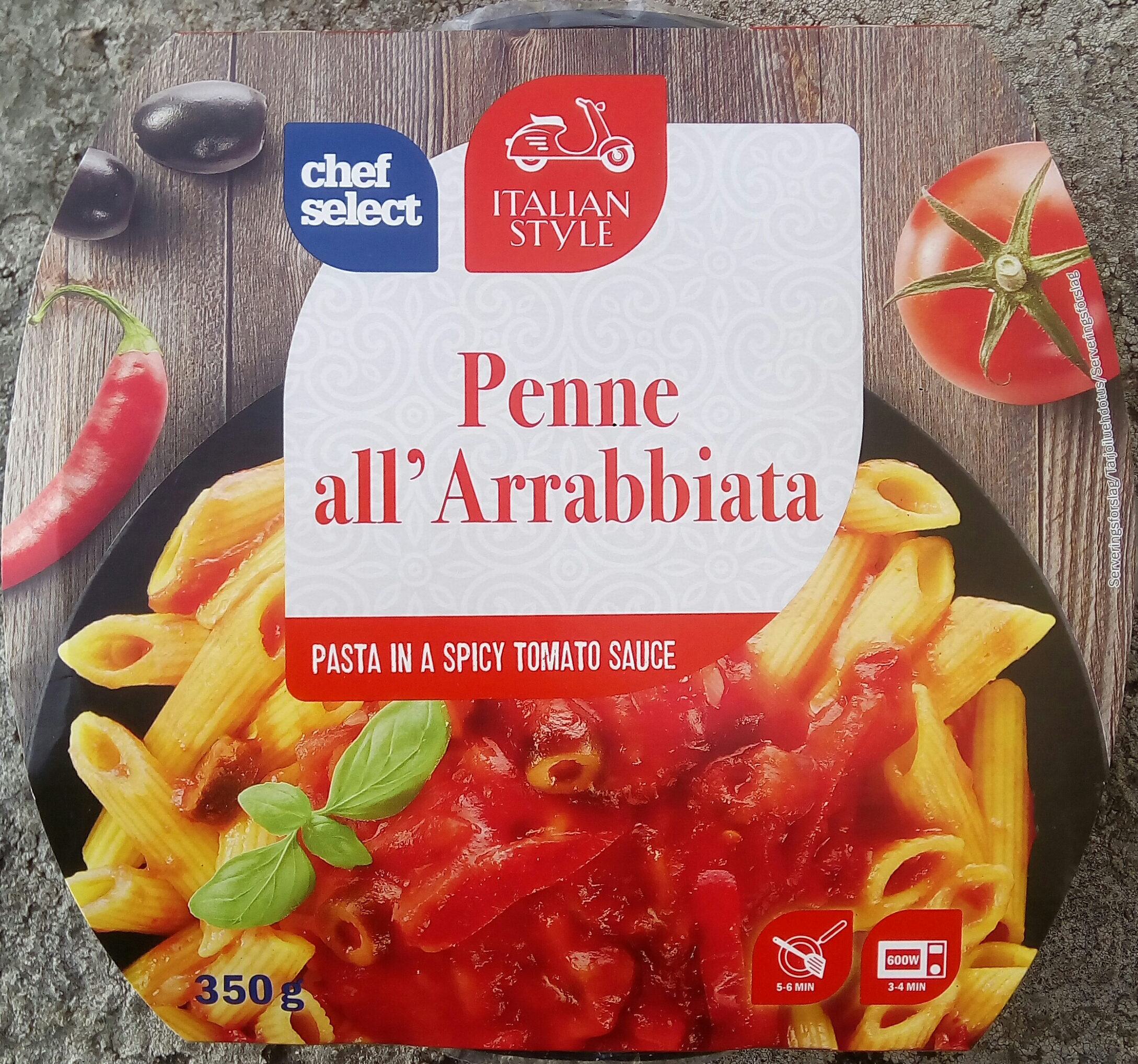 Chef Select Italian Style Penne all' Arrabbiata - Produkt - sv