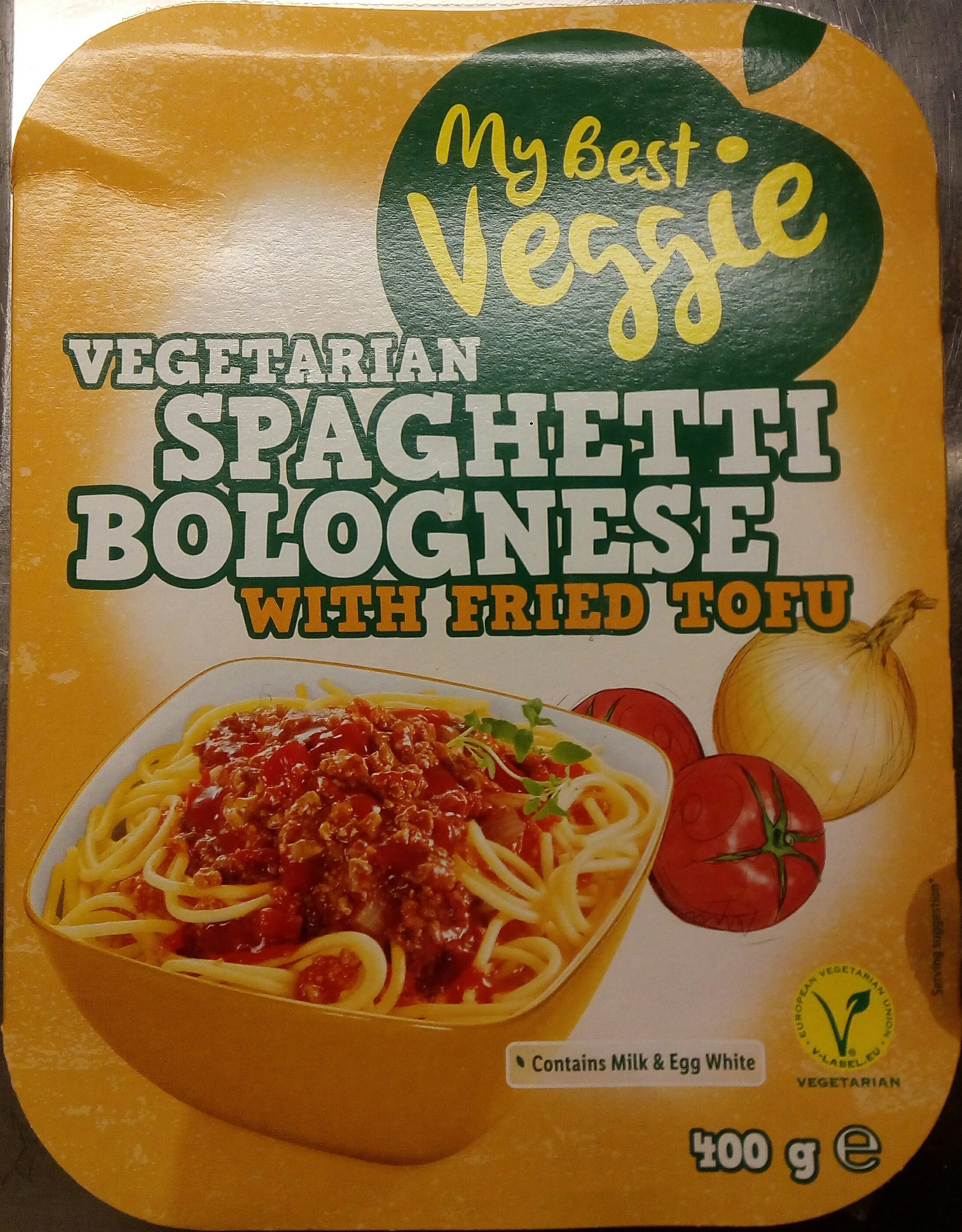 My Best Veggie Vegetarian Spaghetti Bolognese with fried Tofu - Produkt - sv