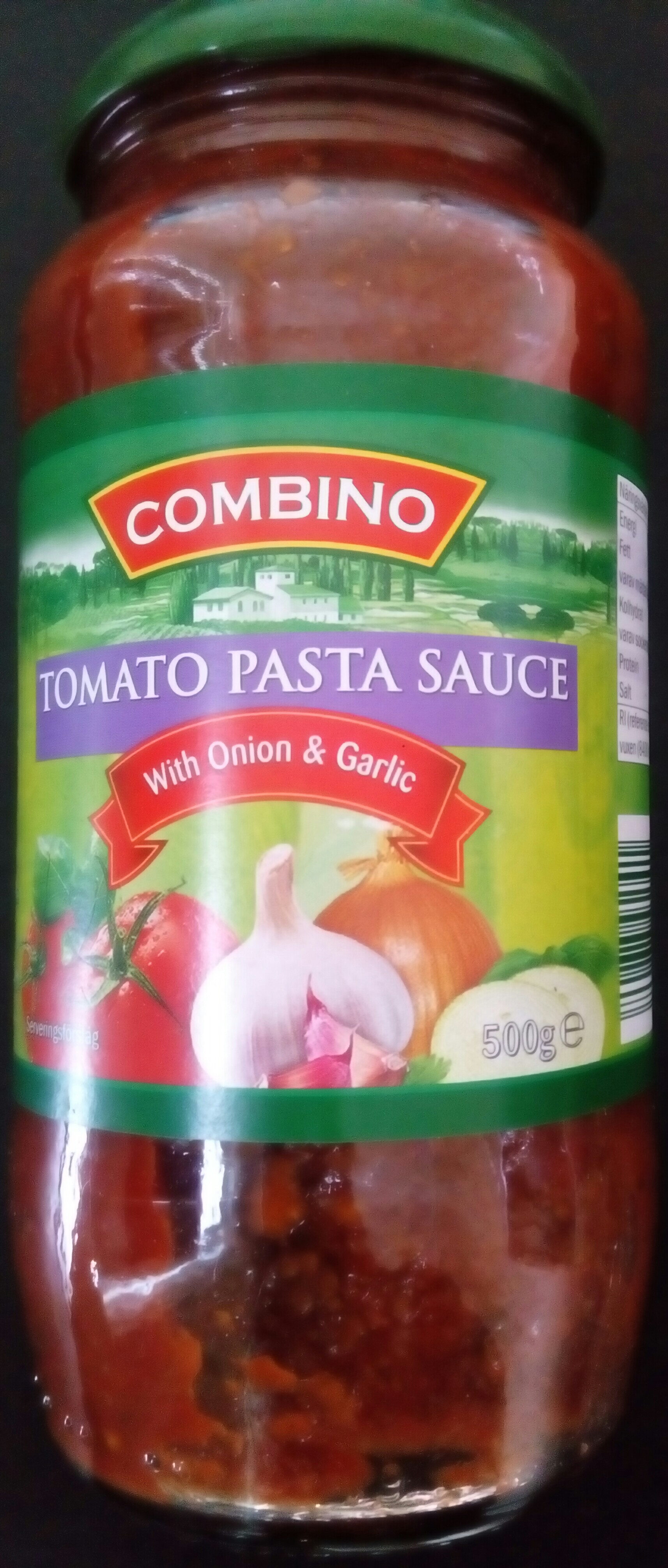 Tomato Pasta Sauce with onion and garlic - Produkt - sv