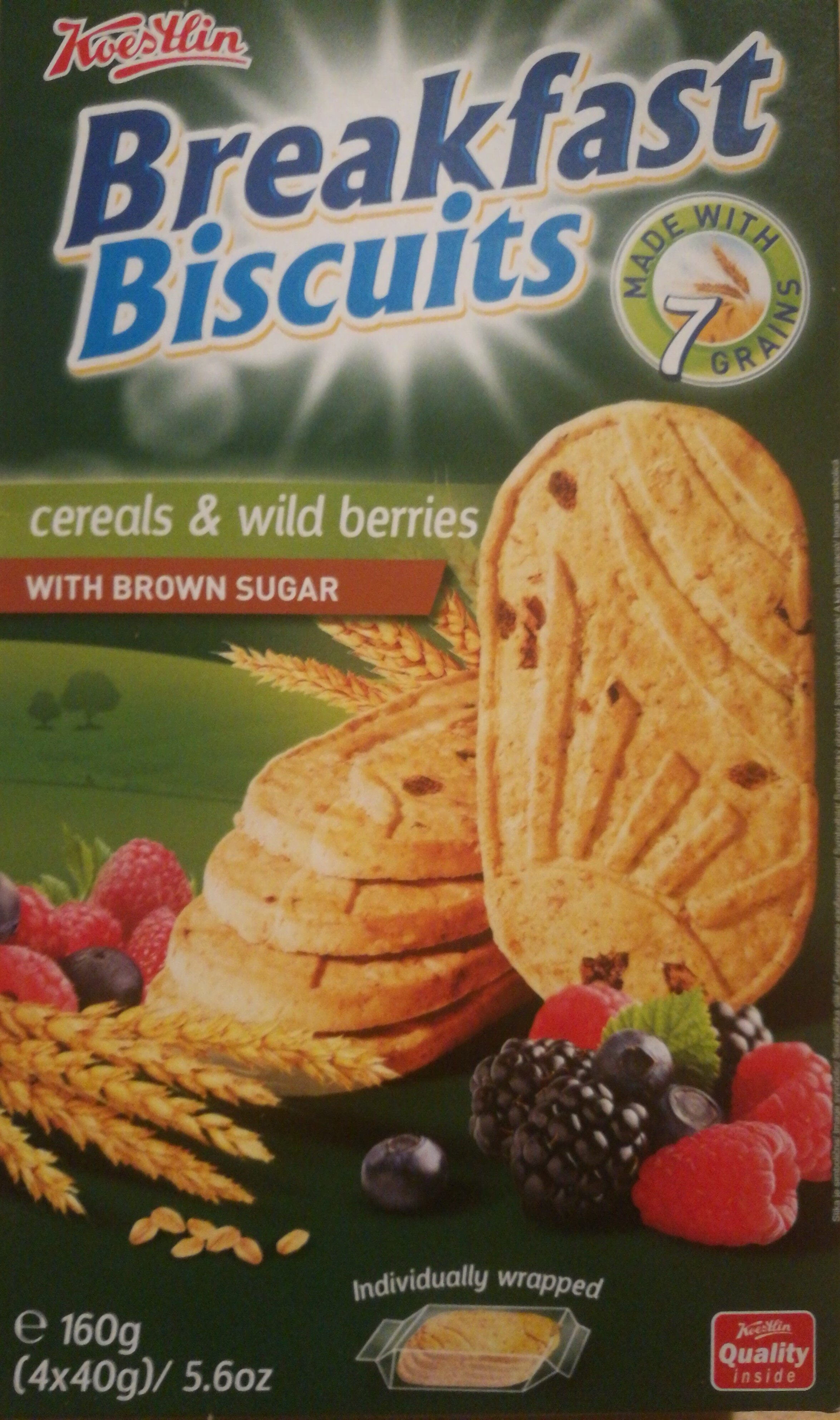 Breakfast Biscuits cereals and wild berries - Produkt - hr
