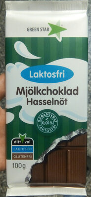 Laktosfri mjölkchoklad hasselnöt - Produkt - sv