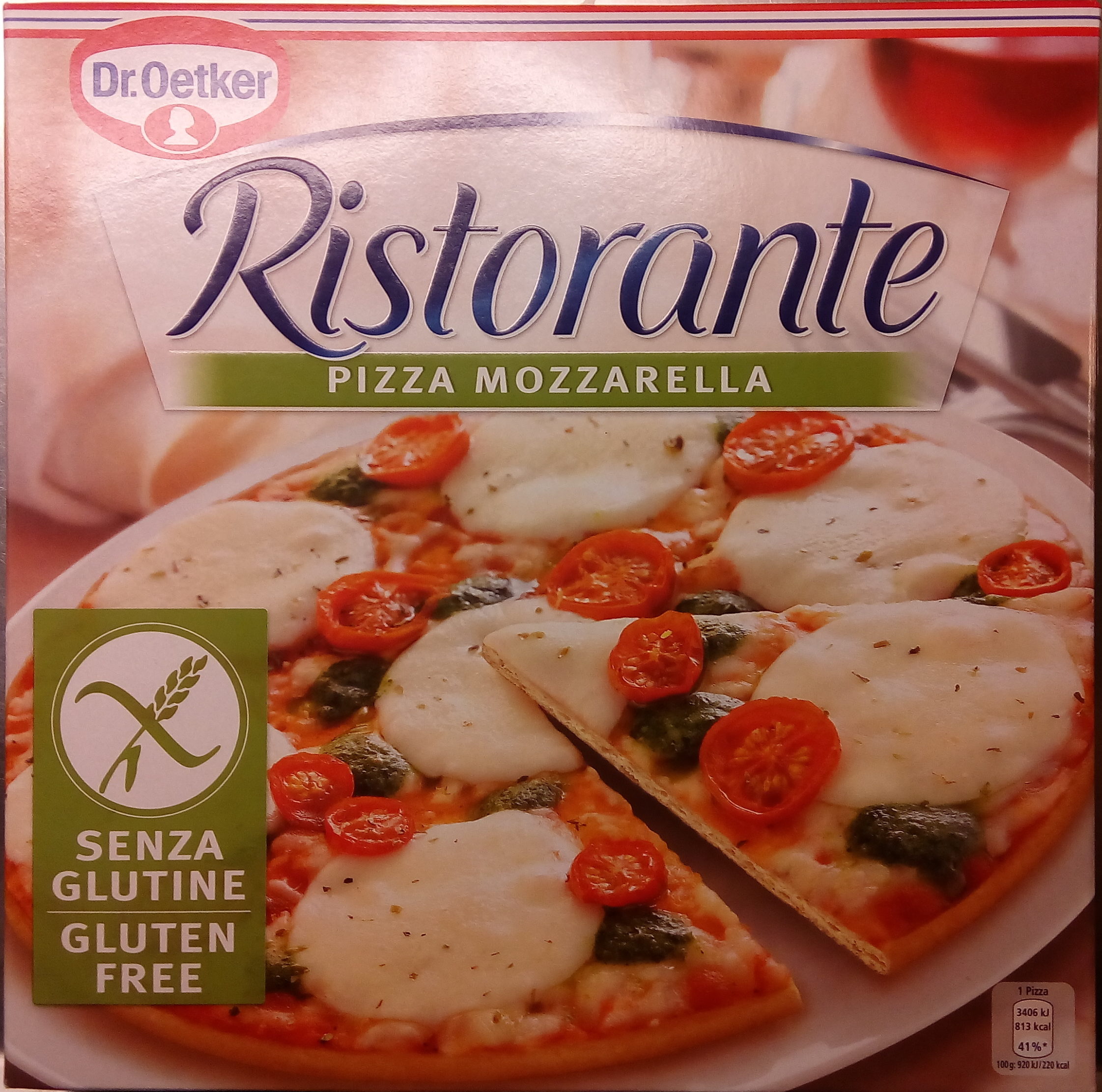Ristorante Gluten Free Mozzarella Pizza - Produkt - sv