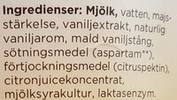 Mild Kvarg - Vanilj - Ingredienser - sv