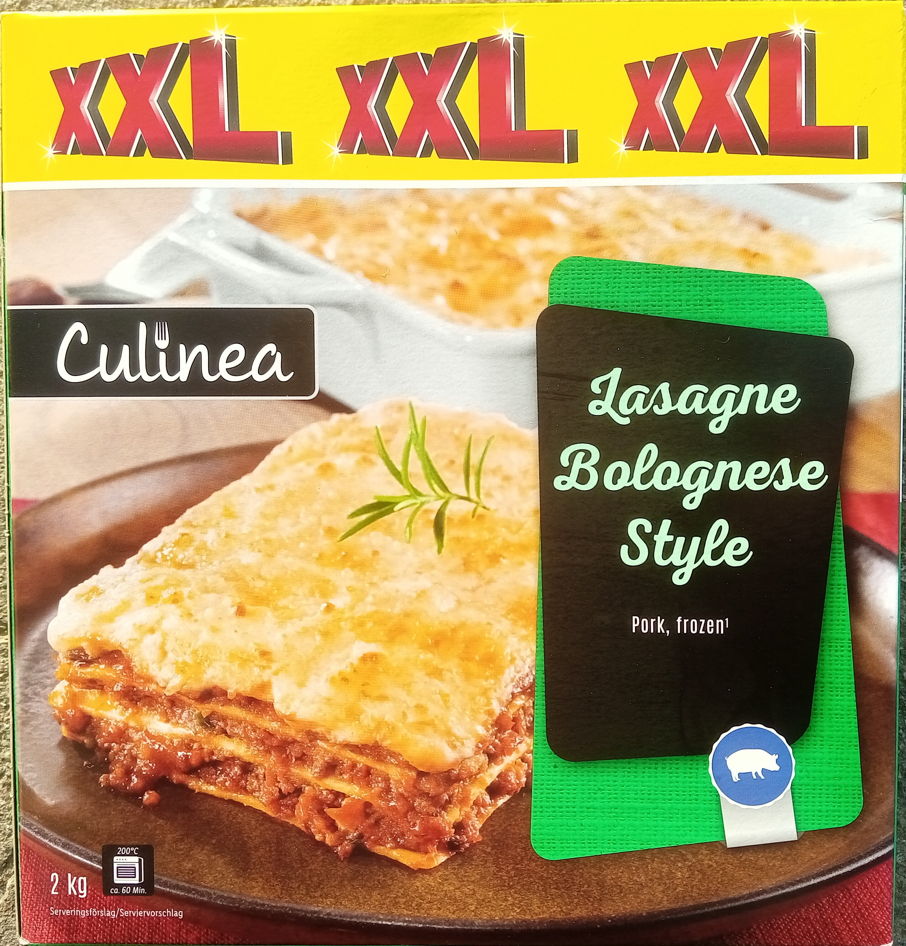 Culinea Lasagne Bolognese Style XXL - Produkt - sv