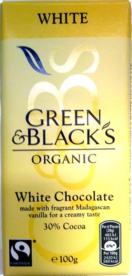 Green & black's organic chocolate bar white - Produkt - en