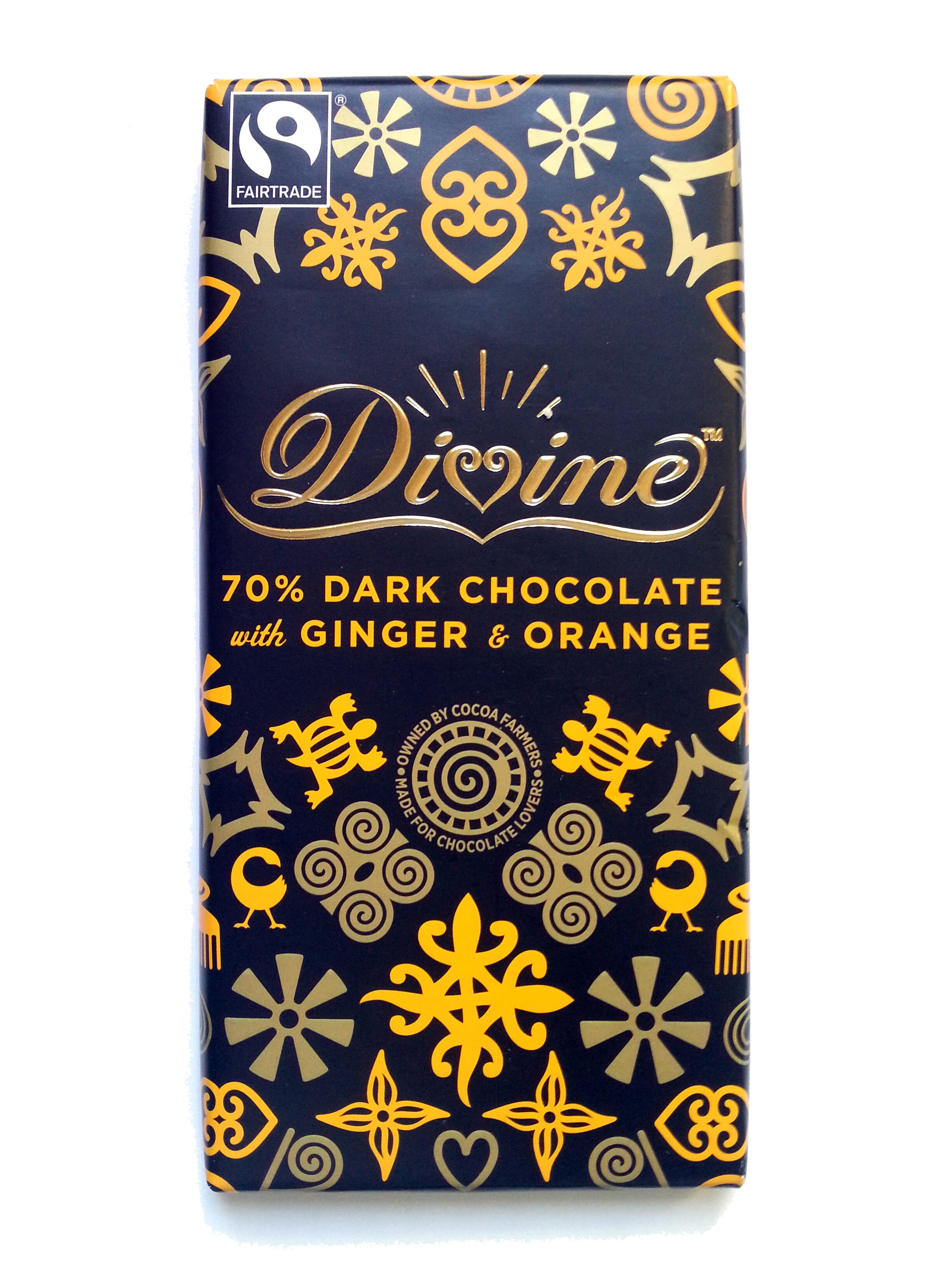 Chocolat noir 70 % avec du gingembre et de l'Orange - Produkt - sv