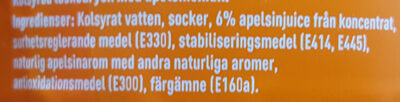 Fanta orange - Ingredienser - sv