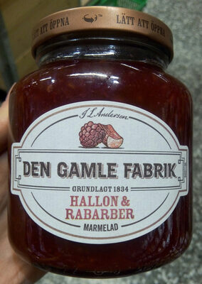 Hallon & rabarber marmelad - Produkt - sv