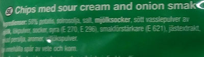 Snaxters Sour cream & Onion - Ingredienser - sv