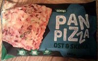 Coop Pan Pizza Ost & Skinka - Produkt - sv