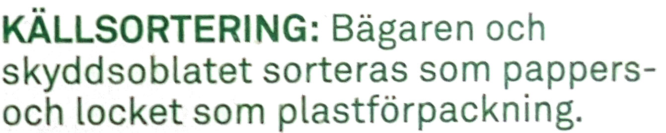 Smör & Raps Normalsaltat - Recycling instructions and/or packaging information - sv