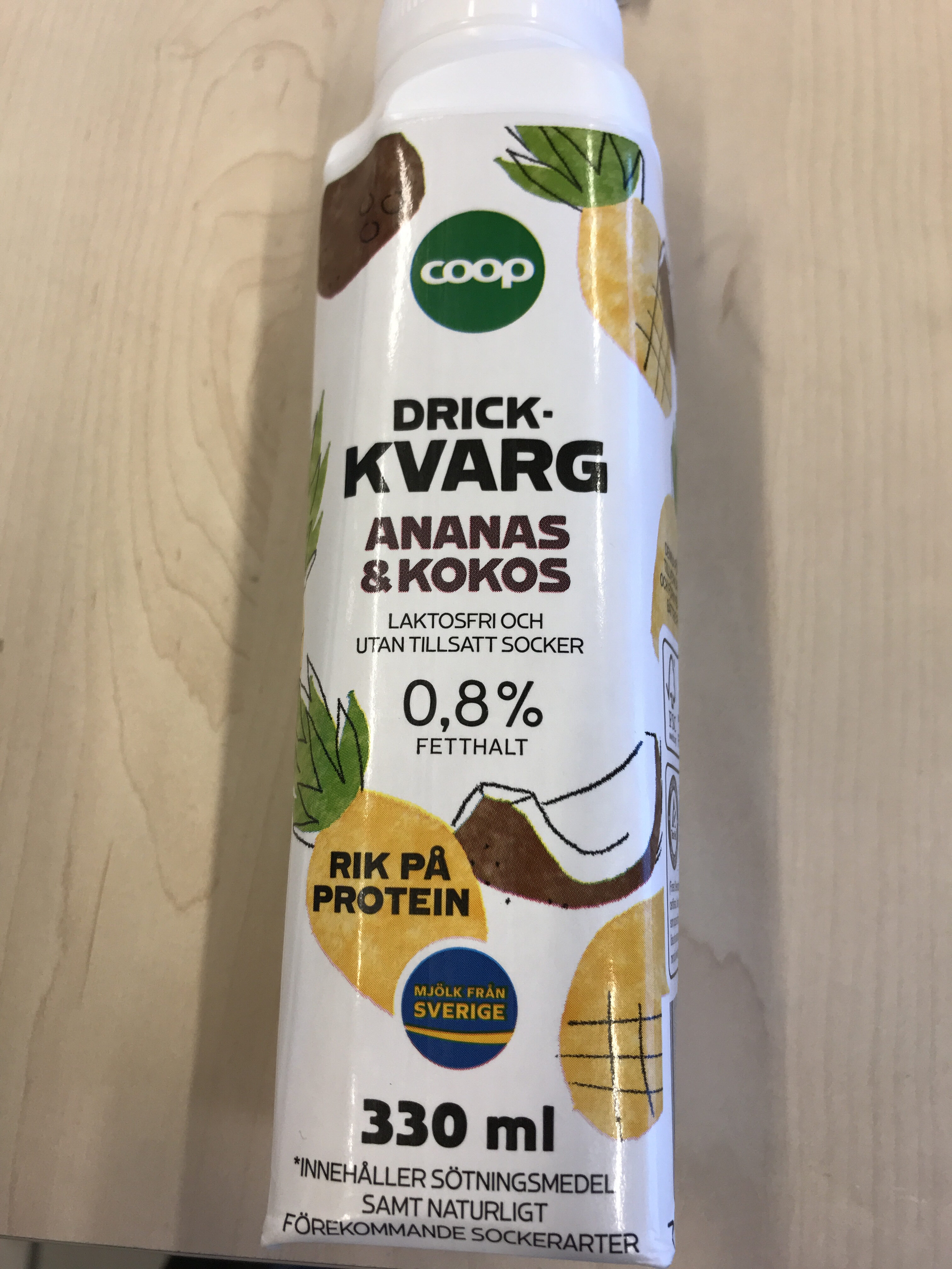 Drickkvarg Ananas&kokos - Produkt - sv