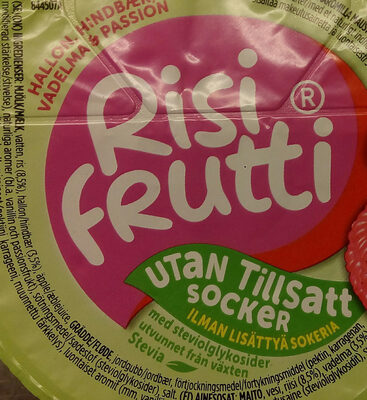 Risifrutti Hallon & Passion Utan tillsatt socker - Ingredienser - sv