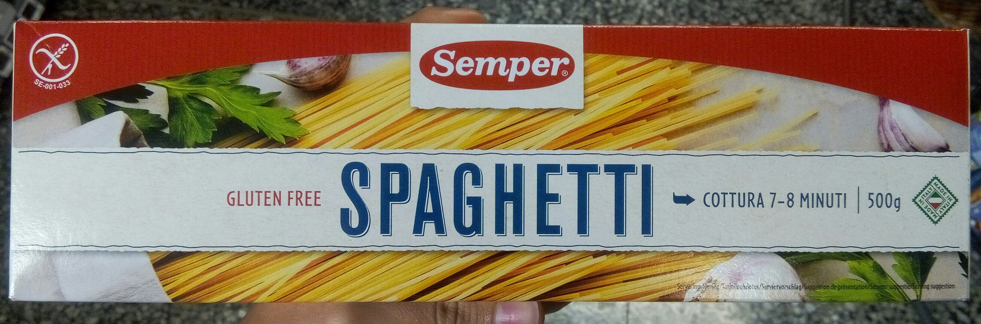 Spaghetti gluten free - Produkt - sv