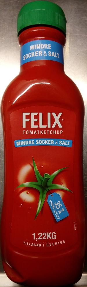 Felix Tomatketchup Mindre socker & salt - Produkt - sv