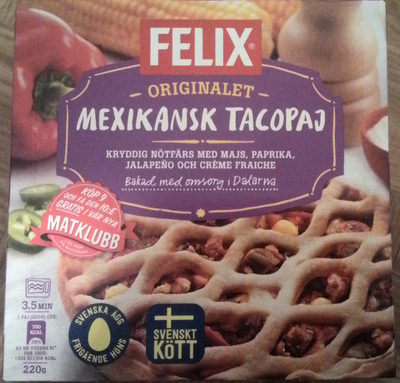 Felix Originalet Mexikansk Tacopaj - Produkt - sv