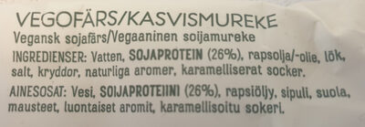 Vegofärs - Ingredienser - sv