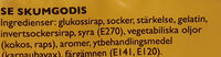 Ahlgrens Bilar Original - Ingredienser - sv