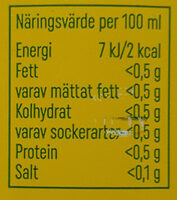 Trocadero Zero Sugar - Näringsfakta - sv