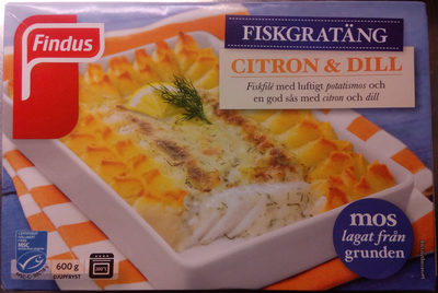Findus Fiskgratäng Citron & Dill - Produkt - sv