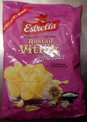 Estrella Rostad Vitlök & Havssalt - Produkt - sv