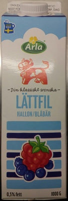 Arla Ko Lättfil Hallon/blåbär - Produkt - sv