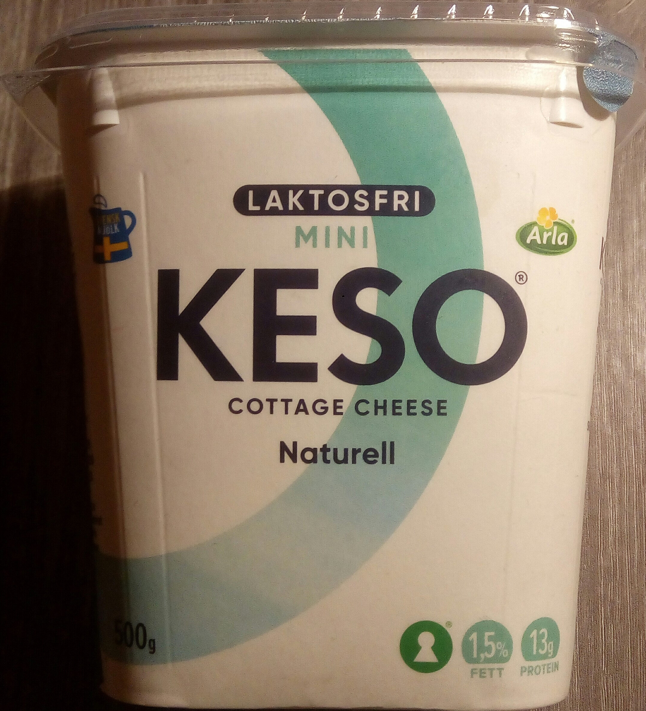 KESO Laktosfri Cottage Cheese Mini Naturell - Produkt - sv
