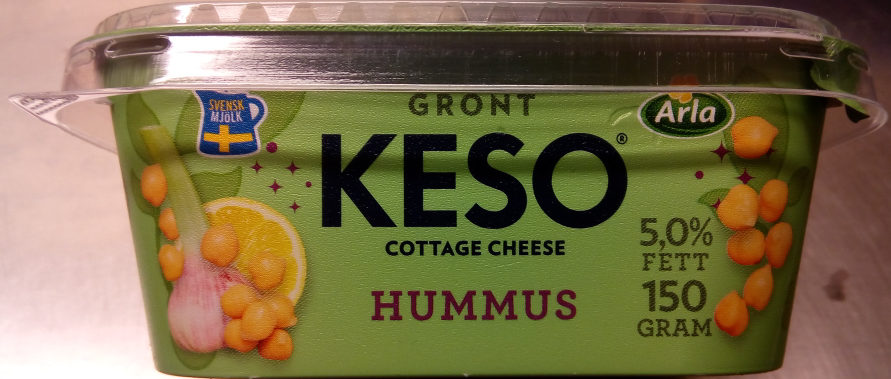 KESO Cottage Cheese Grönt Hummus - Produkt - sv