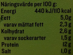 KESO Cottage Cheese Grönt Hummus - Näringsfakta - sv