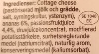 KESO Cottage Cheese Ananas/passion - Ingredienser - sv