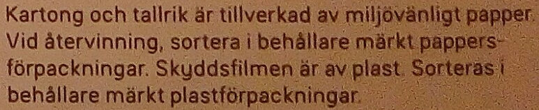 Dafgårds Fläskschnitzel - Recycling instructions and/or packaging information - sv
