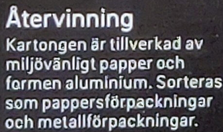 Lax & Räkpaj - Recycling instructions and/or packaging information - sv