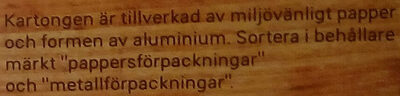 Dafgårds Lasagne i ugn - Recycling instructions and/or packaging information - sv