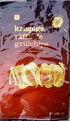 Garant Krispiga räfflade grillchips - Produkt - sv