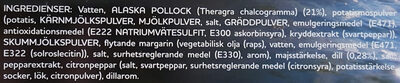 Fiskgratäng Dillsås - Ingredienser - sv