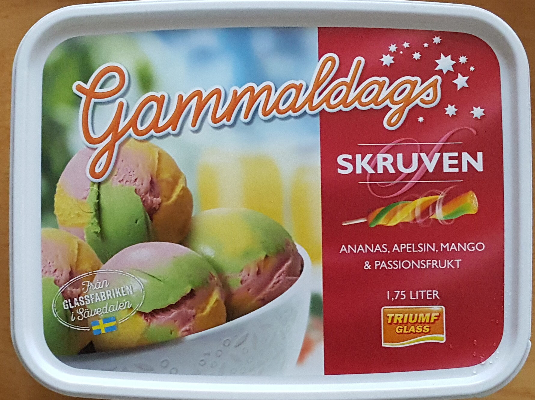 Gammaldags Skruven - Ananas, apelsin, mango & passionsfrukt - Produkt - sv