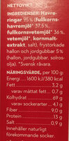 Svenska havreringar - Ingredienser - sv