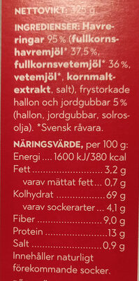 Svenska havreringar - Ingredienser - sv