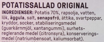 Rydbergs Potatissallad Original - Ingredienser - sv