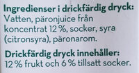 Päron Fruktdryck - Ingredienser - sv