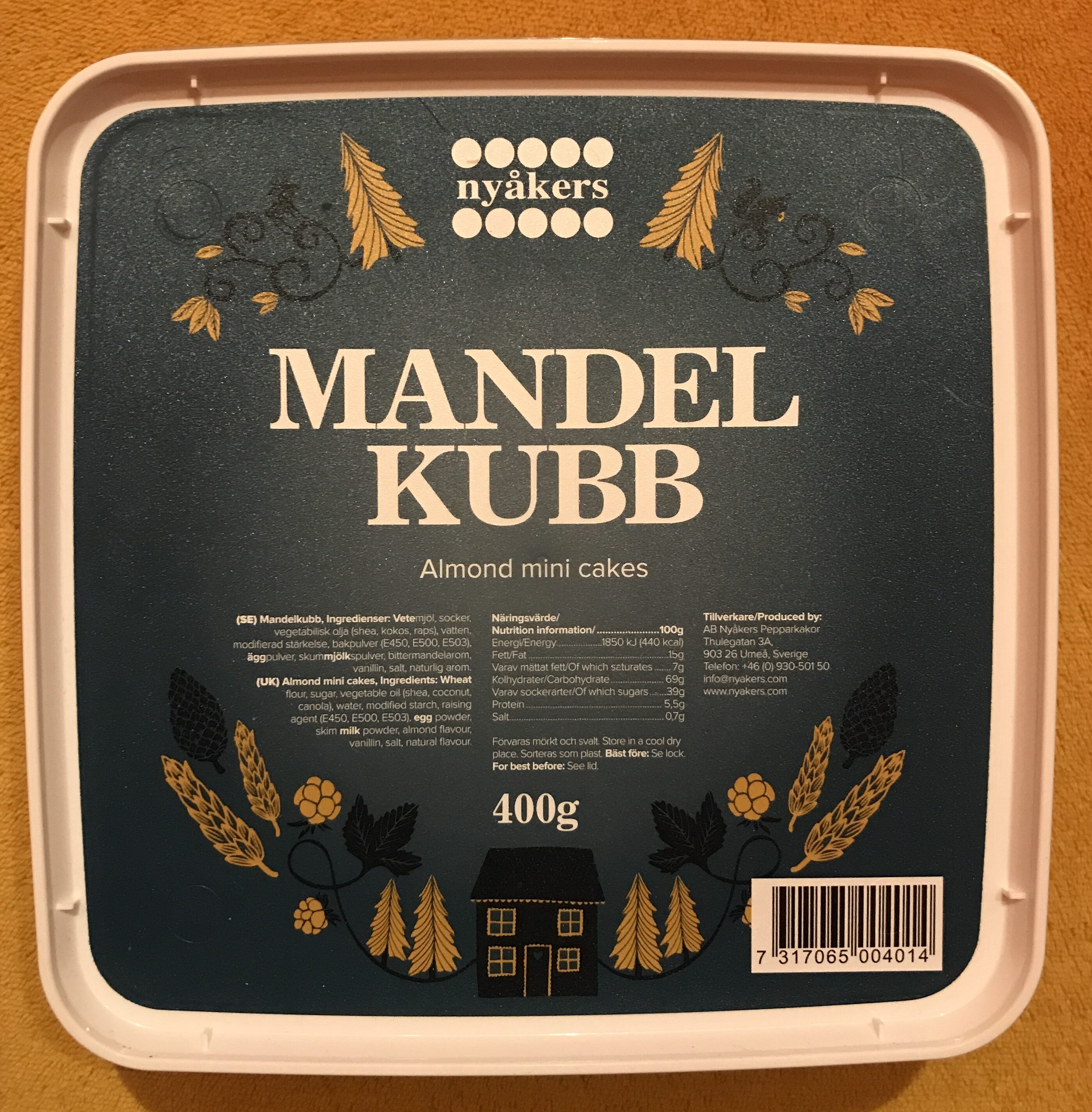 Mandelkubb - Recycling instructions and/or packaging information - sv