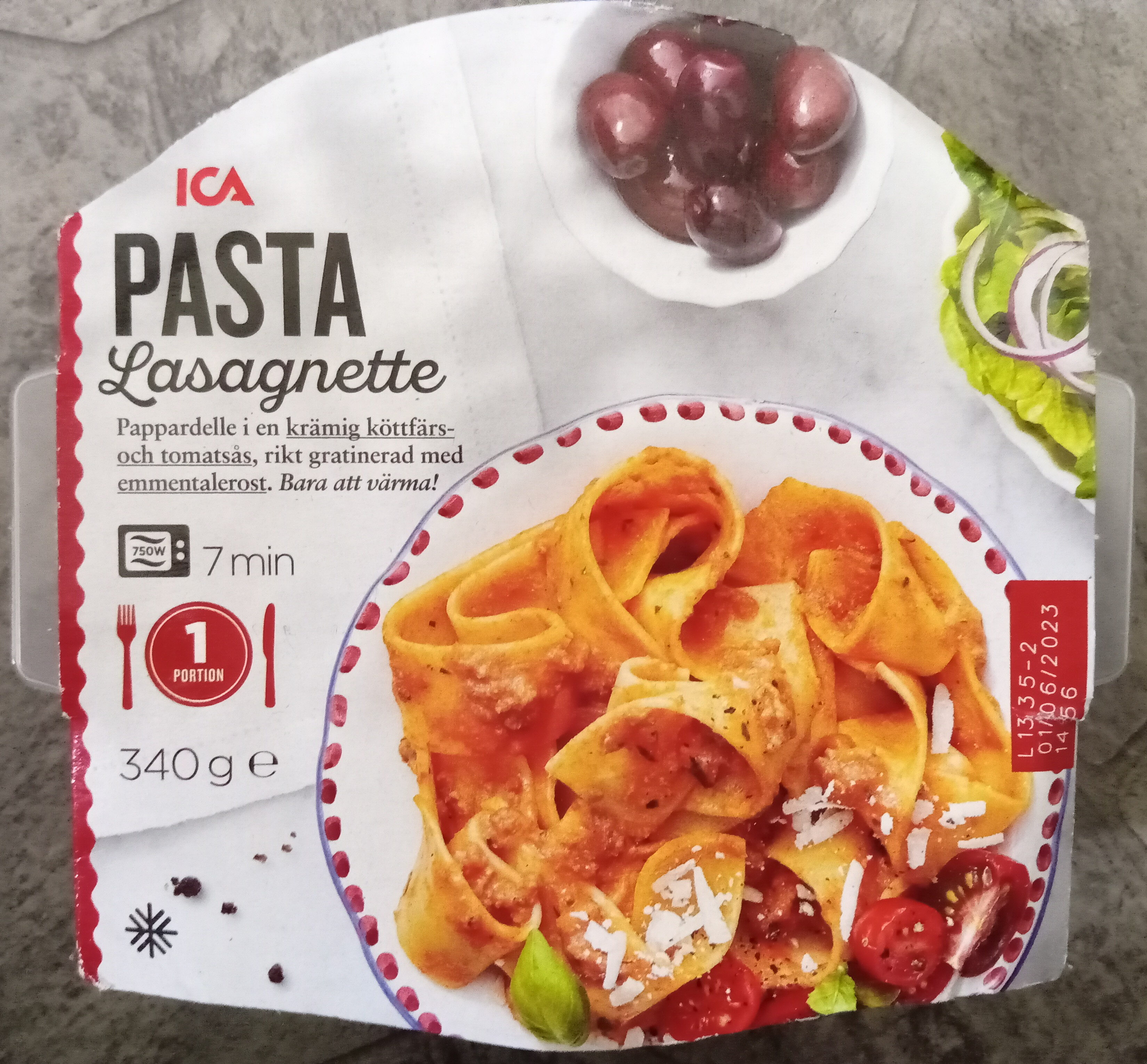 ICA Pasta Lasagnette - Produkt - sv