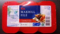 Makrillfilé i tomatsås 3 pack - Produkt - sv