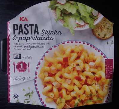 ICA Pasta, Skinka & paprikasås - Produkt - sv