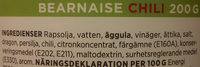ICA Bearnaise Chili - Ingredienser - sv