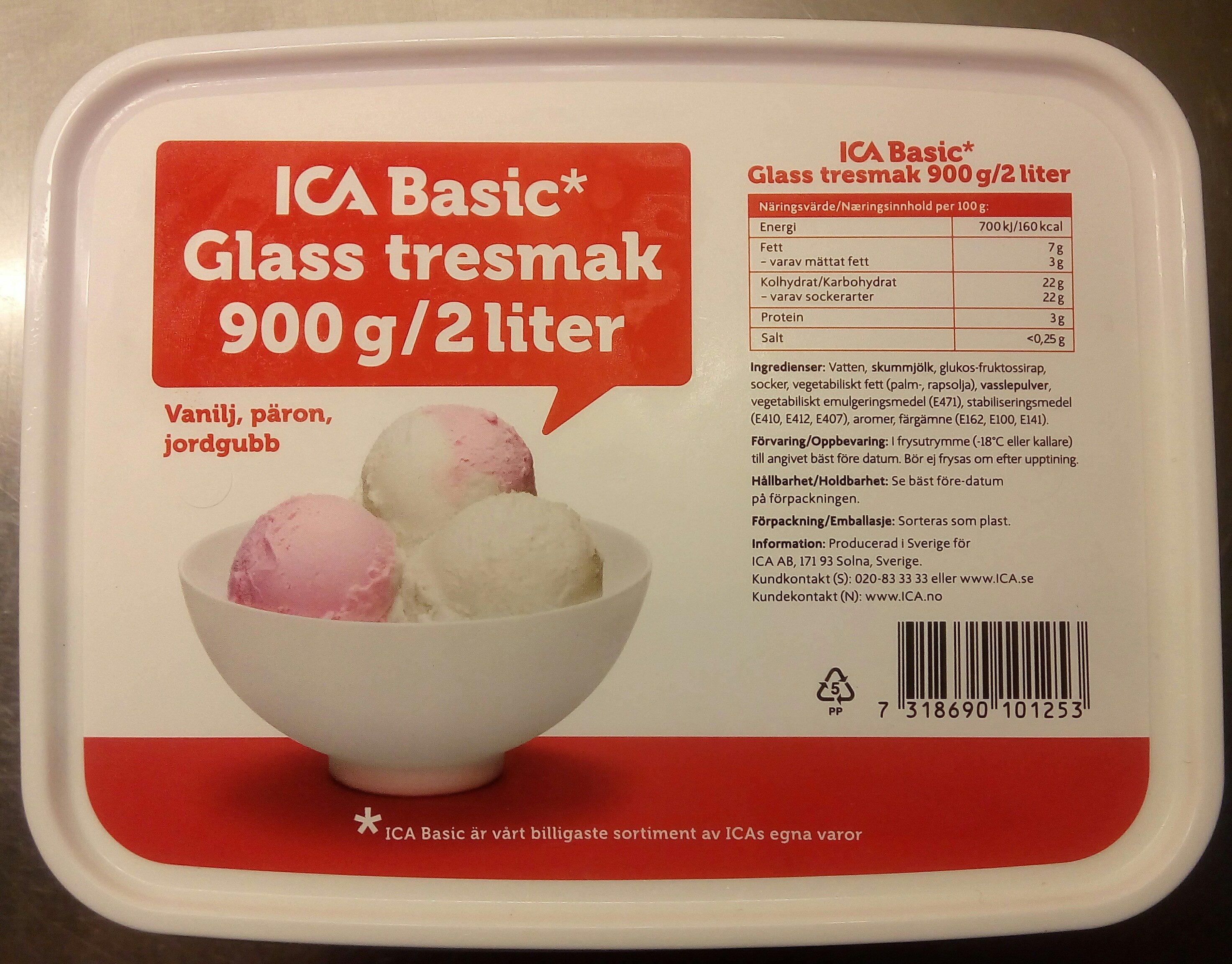 ICA Basic Glass tresmak - Produkt - sv