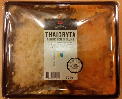 ICA-kökets Thaigryta med ris och kyckling - Produkt - sv