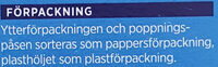 ICA Pop Corn Micropop Saltade - Recycling instructions and/or packaging information - sv